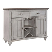 Ocean Isle Buffet in Antique White with Weathered Pine image