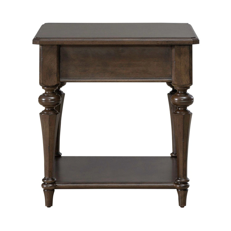 Arden Road Drawer End Table in Satin Cherry image