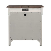 Ivy Hollow 3 Drawer Nightstand w/ Charging Station in Weathered Linen image