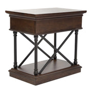 Tribeca Chairside Table in Cordovian Brown image