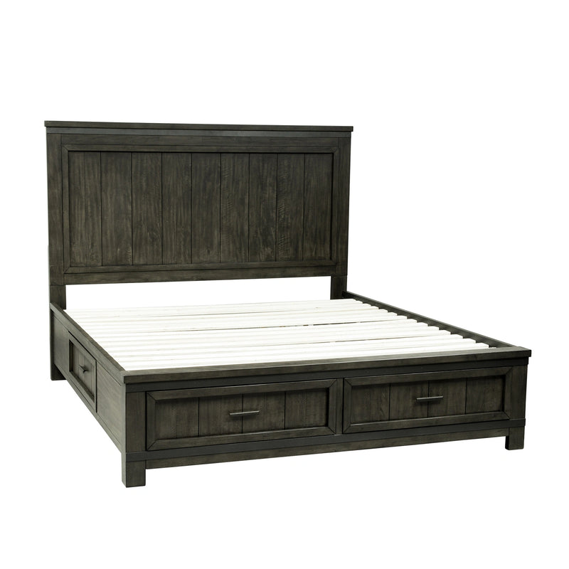 Thornwood Hills Two Sided Storage Bed, Dresser & Mirror image