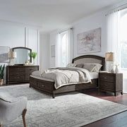 Avalon King Uph Storage Bed, Dresser & Mirror, Night Stand image