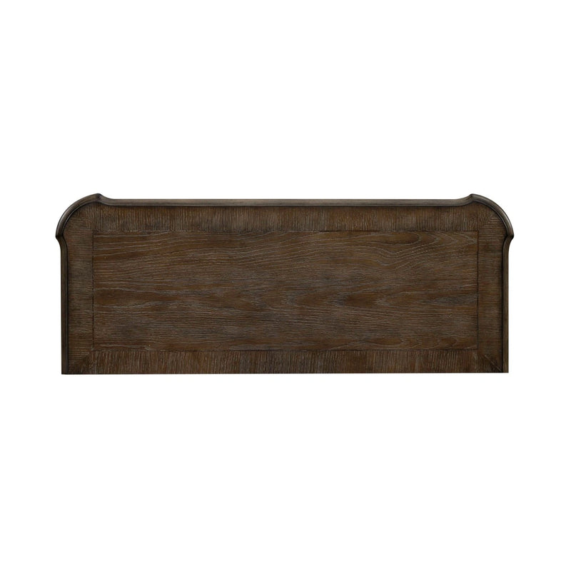 Magnolia Manor Accent Cabinet in Antique White & Weathered Bark EST SHIP TIME APPX 4 WEEKS image