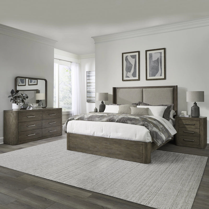 South Bend King Shelter Bed, Dresser & Mirror, Night Stand image