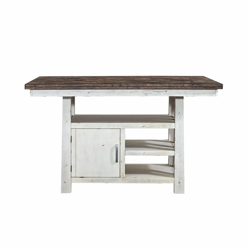 Farmhouse Gathering Table in White/Oak