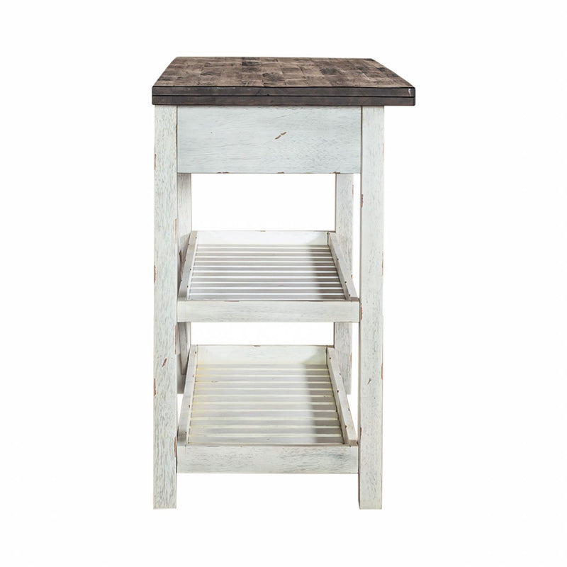 Farmhouse Server in White/Oak