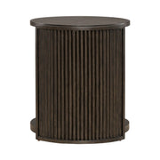City View Round End Table in Coffee Bean image