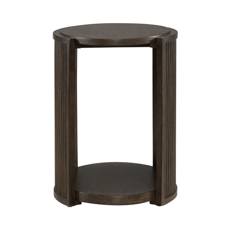 City View Chairside Table in Coffee Bean
