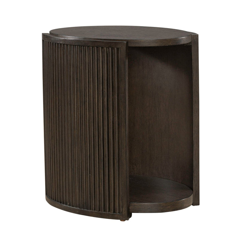City View Chairside Table in Coffee Bean