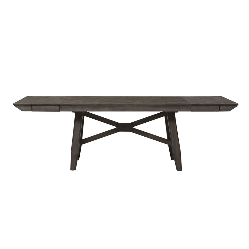 Double Bridge Optional 6 Piece Trestle Table Set image
