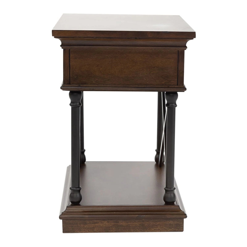 Tribeca Chairside Table in Cordovian Brown image