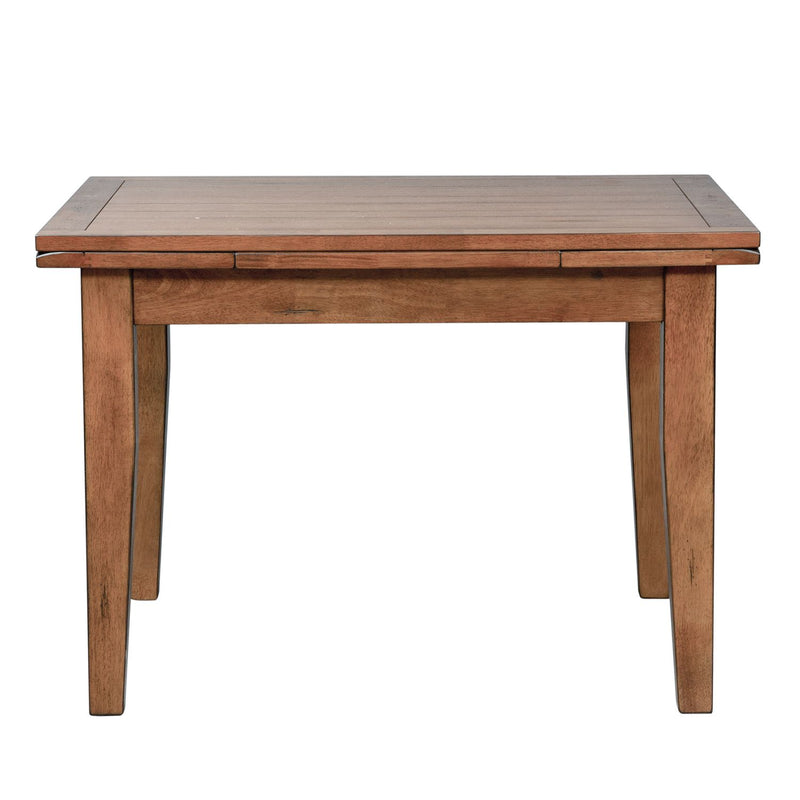 Treasures Retractable Leg Table in Rustic Oak Finish