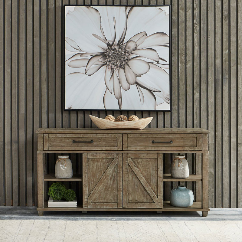 Parkland Falls Sofa Table in Weathered Taupe image