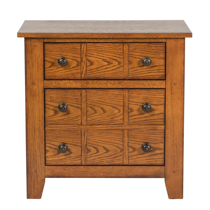 Grandpa's Cabin Nightstand in Age Oak