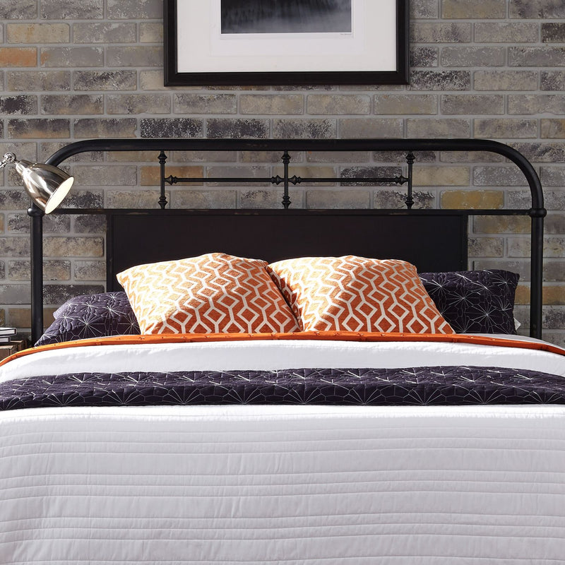 Vintage Series Queen Metal Bed in Black