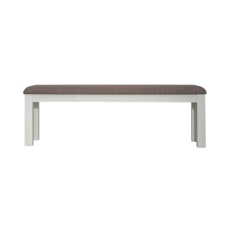 Brook Bay Uph Dining Bench in Textured White image