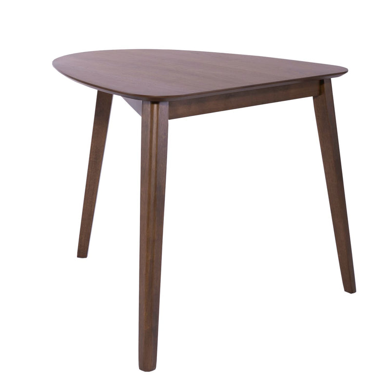 Space Saver Triangle Table in Satin Walnut