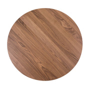 Space Saver Round Pedestal Table in Satin Walnut image