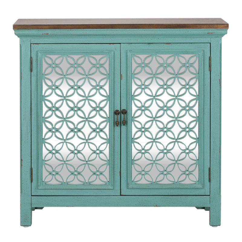 Kensington 2 Door Accent Cabinet in Turquoise image