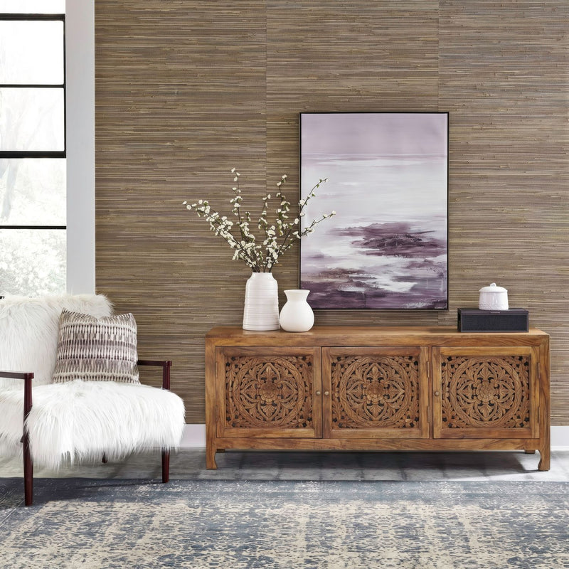 Marisol 65 Inch 3 Door Accent TV Stand - Brown image
