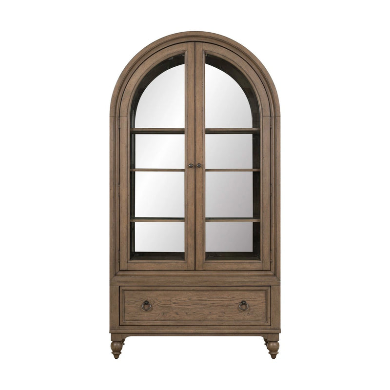 Americana Farmhouse Arched Display Cabinet image