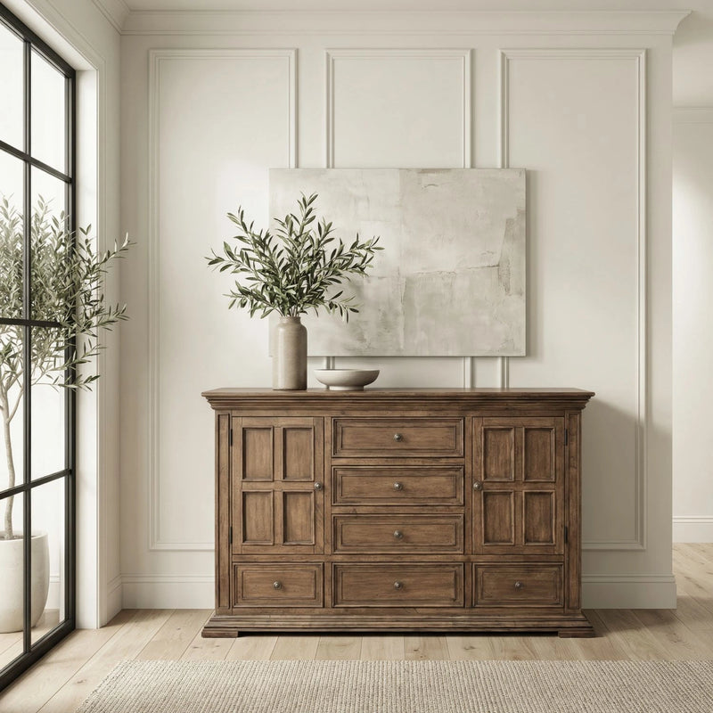 Big Valley 2 Door 6 Drawer Dresser image