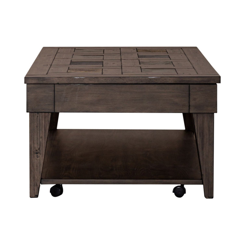 Arrowcreek Lift Top Cocktail Table in Weathered Stone