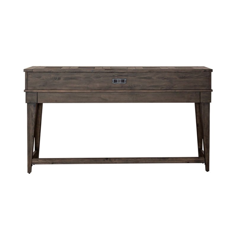 Arrowcreek Console Bar Table in Weathered Stone