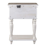 Magnolia Manor Leg Nightstand in Antique White image