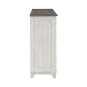 River Place 9 Drawer Dresser in Riverstone White and Tobacco image
