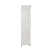River Place Armoire in Riverstone White and Tobacco image