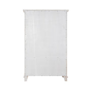 River Place Armoire in Riverstone White and Tobacco image