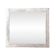 River Place Mirror in Riverstone White and Tobacco image