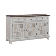 River Place Accent Server in Riverstone White & Tobacco image