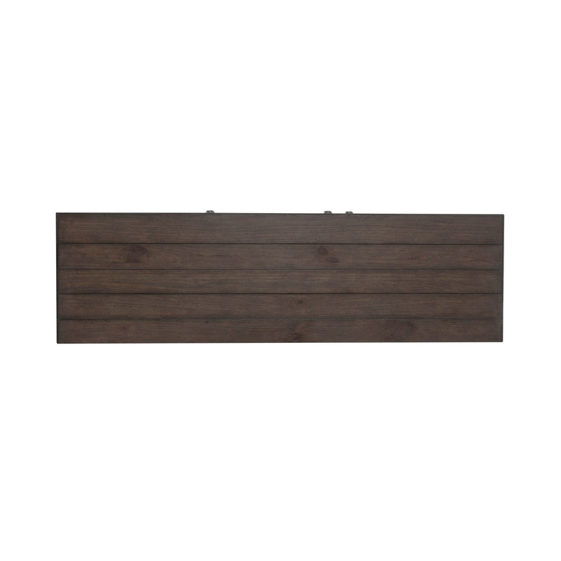 River Place Accent Server in Riverstone White & Tobacco