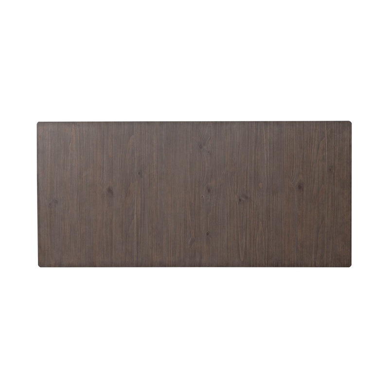 River Place Rectangular Leg Table in Riverstone White & Tobacco