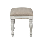 Magnolia Manor Accent Bench in Antique White image