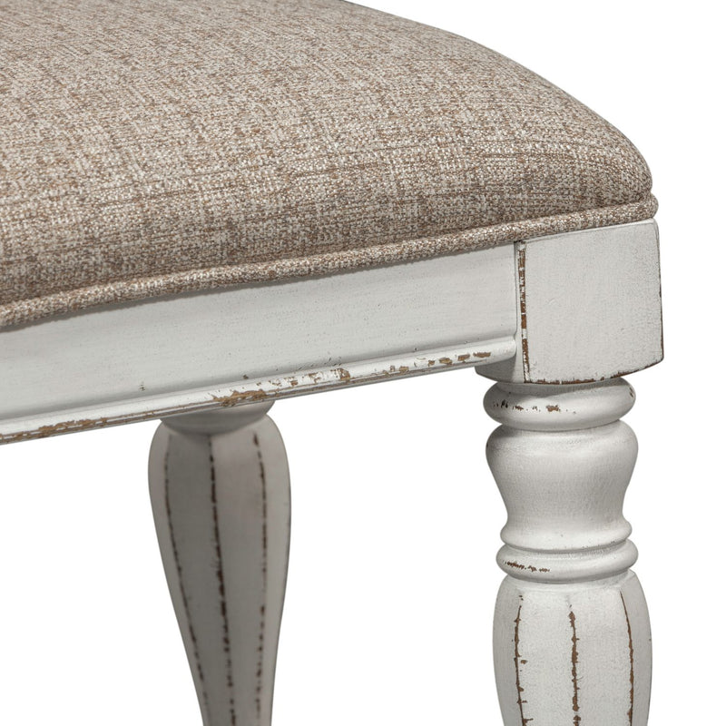 Magnolia Manor Accent Bench in Antique White