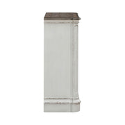 Magnolia Manor Accent Cabinet in Antique White & Weathered Bark EST SHIP TIME APPX 4 WEEKS image
