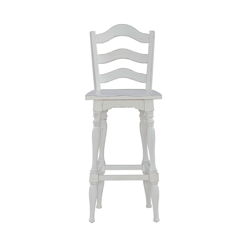 Magnolia Manor Ladderback Swivel Bar Stool image