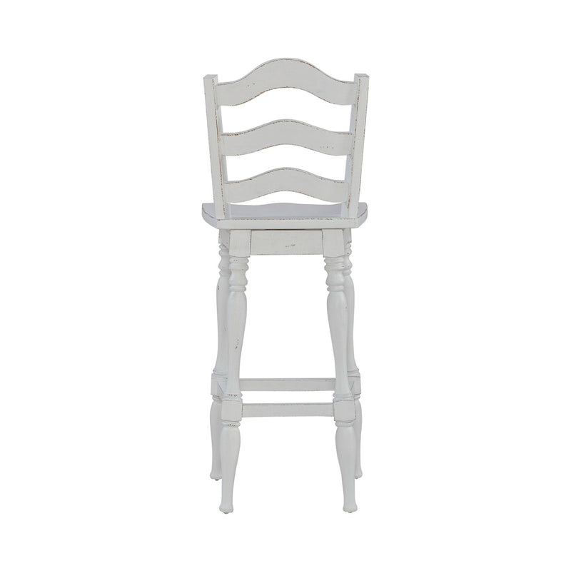 Magnolia Manor Ladderback Swivel Bar Stool image
