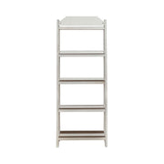 Magnolia Manor Leaning Pier Bookcase in Antique White & Weathered Bark image