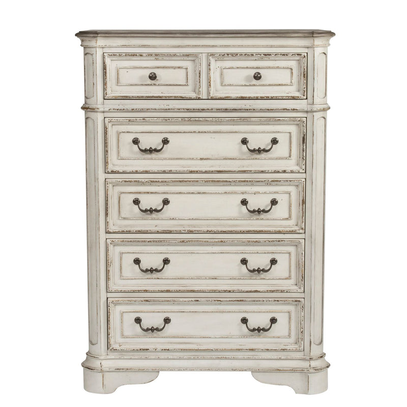 Magnolia Manor King California Panel Bed, Dresser & Mirror, Chest, Night Stand