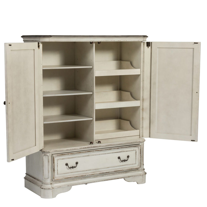 Magnolia Manor Door Chest in Antique White image
