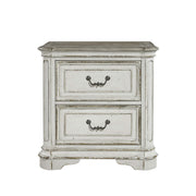 Magnolia Manor Two Drawer Nightstand in Antique White image