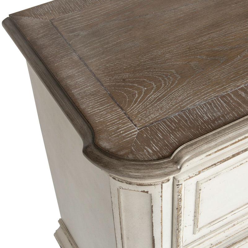 Magnolia Manor Two Drawer Nightstand in Antique White