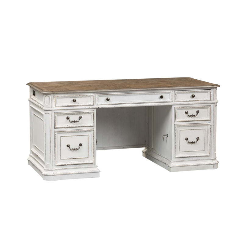 Magnolia Manor Credenza & Hutch