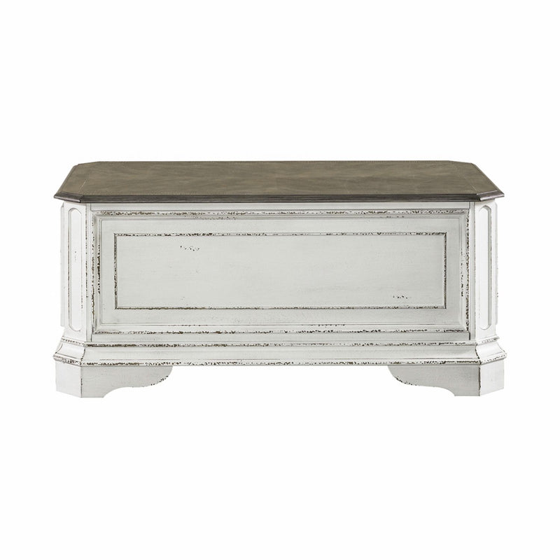Magnolia Manor Storage Trunk in Antique White