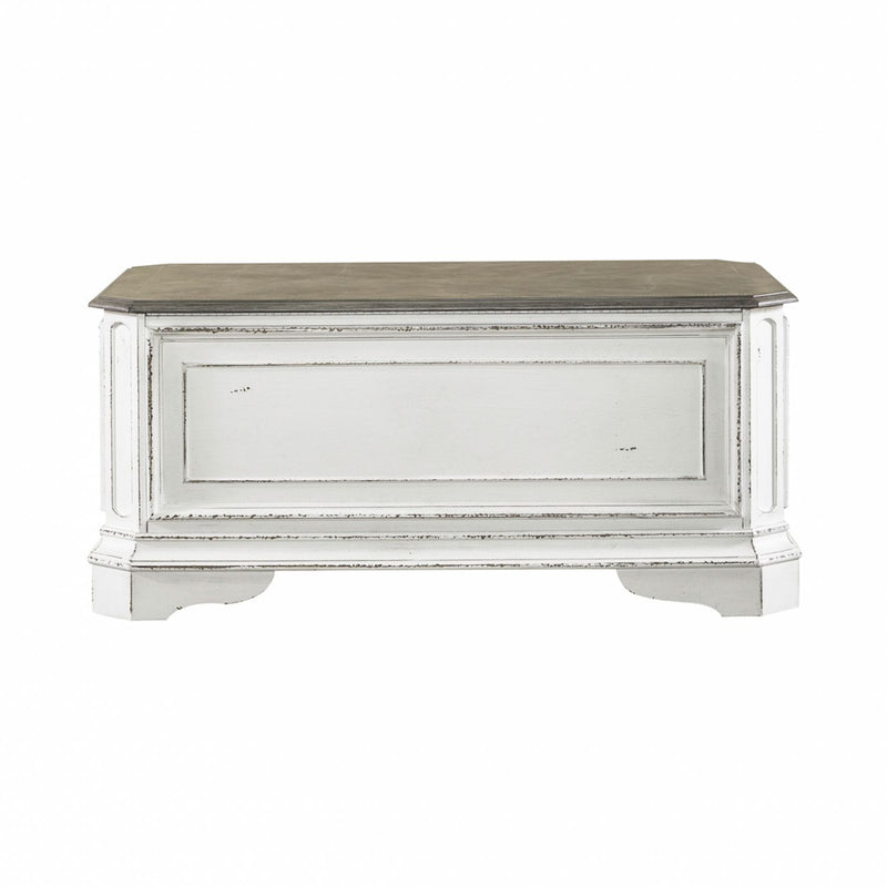 Magnolia Manor Storage Trunk in Antique White