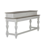 Magnolia Manor Console Bar Table in Antique White image